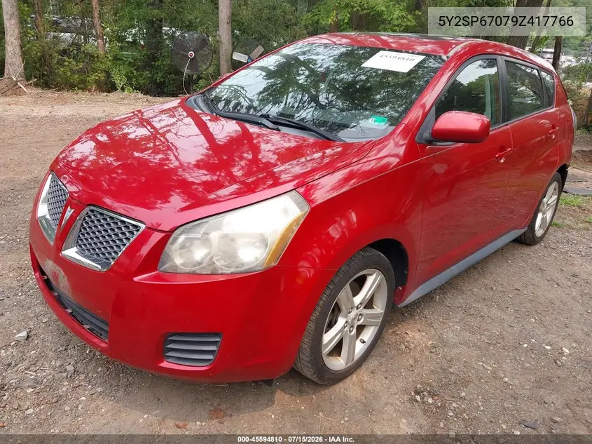 2009 Pontiac Vibe VIN: 5Y2SP67079Z417766 Lot: 45594810