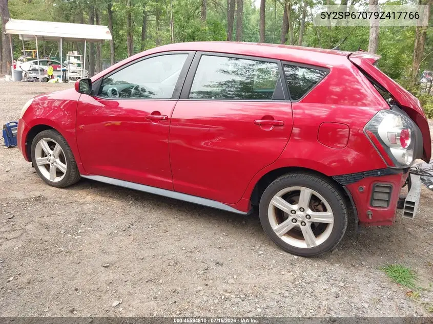 2009 Pontiac Vibe VIN: 5Y2SP67079Z417766 Lot: 45594810