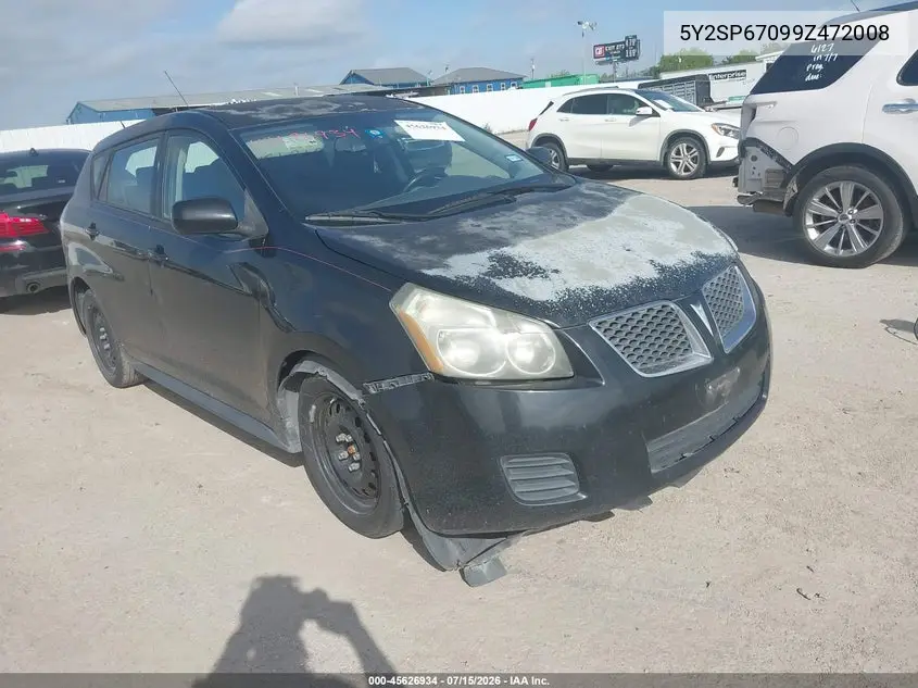2009 Pontiac Vibe VIN: 5Y2SP67099Z472008 Lot: 45626934