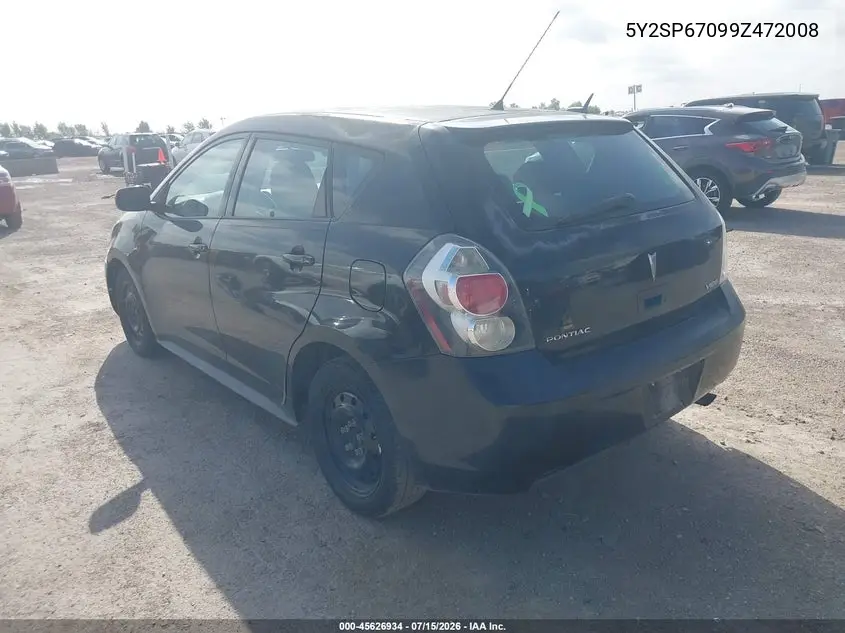 2009 Pontiac Vibe VIN: 5Y2SP67099Z472008 Lot: 45626934