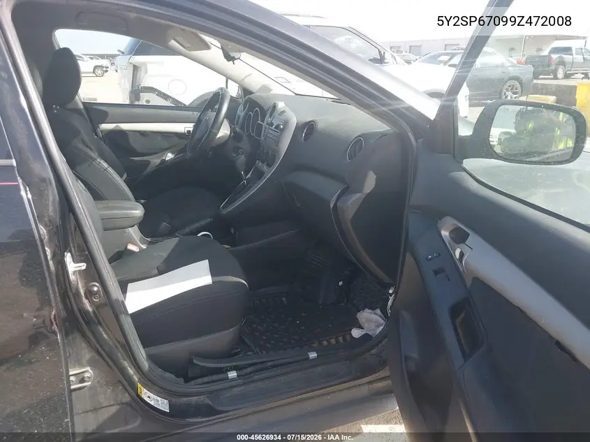 2009 Pontiac Vibe VIN: 5Y2SP67099Z472008 Lot: 45626934