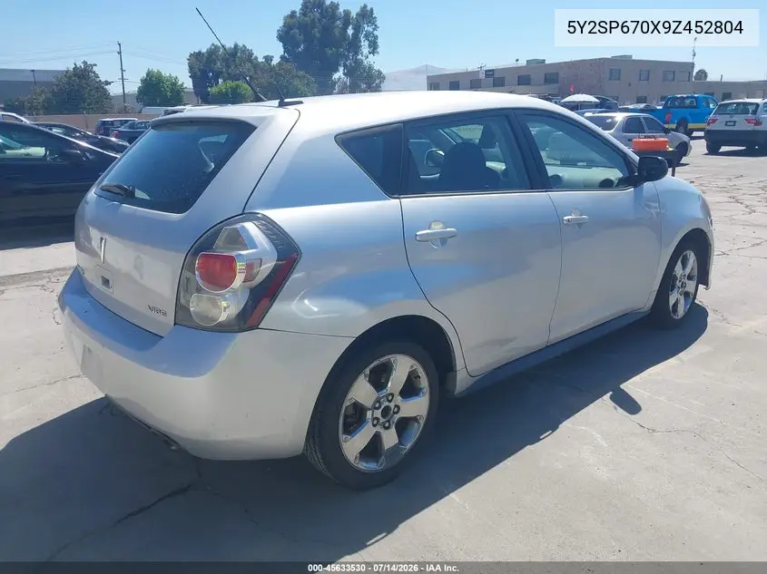 2009 Pontiac Vibe VIN: 5Y2SP670X9Z452804 Lot: 45633530