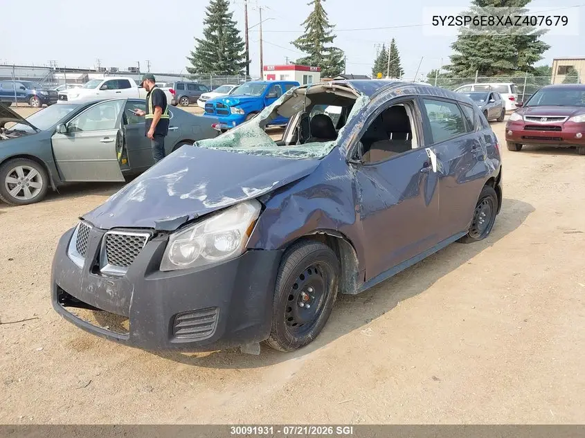 2010 Pontiac Vibe VIN: 5Y2SP6E8XAZ407679 Lot: 30091931
