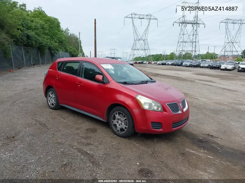 2010 Pontiac Vibe VIN: 5Y2SP6E05AZ414887 Lot: 45203252