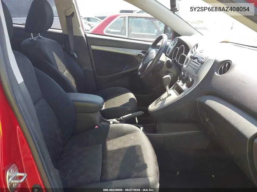 2010 Pontiac Vibe VIN: 5Y2SP6E88AZ408054 Lot: 45225859