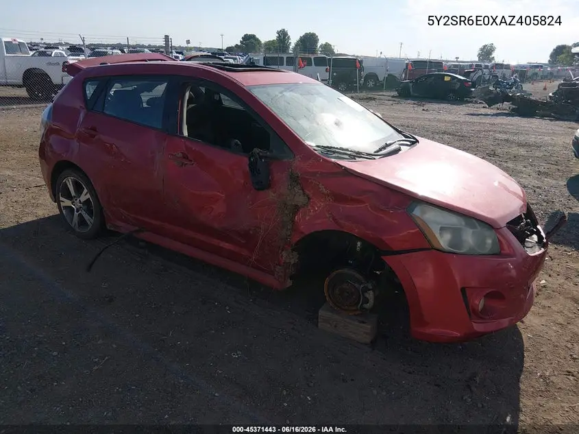 2010 Pontiac Vibe Gt VIN: 5Y2SR6E0XAZ405824 Lot: 45371443
