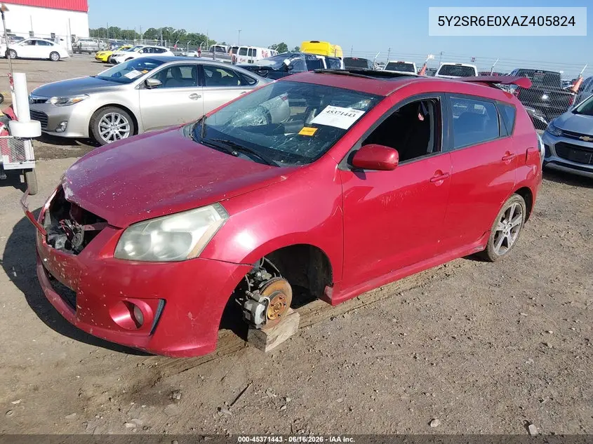 2010 Pontiac Vibe Gt VIN: 5Y2SR6E0XAZ405824 Lot: 45371443
