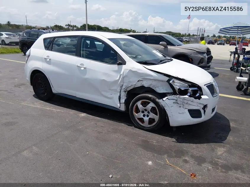 2010 Pontiac Vibe VIN: 5Y2SP6E8XAZ415586 Lot: 45531805