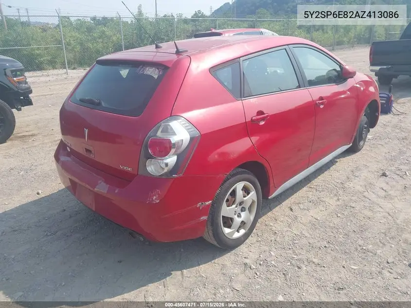 2010 Pontiac Vibe VIN: 5Y2SP6E82AZ413086 Lot: 45607471