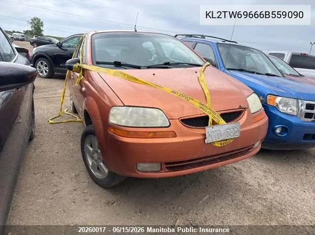 2006 Pontiac Wave VIN: KL2TW69666B559090 Lot: 20260017