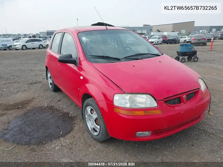 2007 Pontiac Wave Lt VIN: KL2TW65657B732265 Lot: 30094439