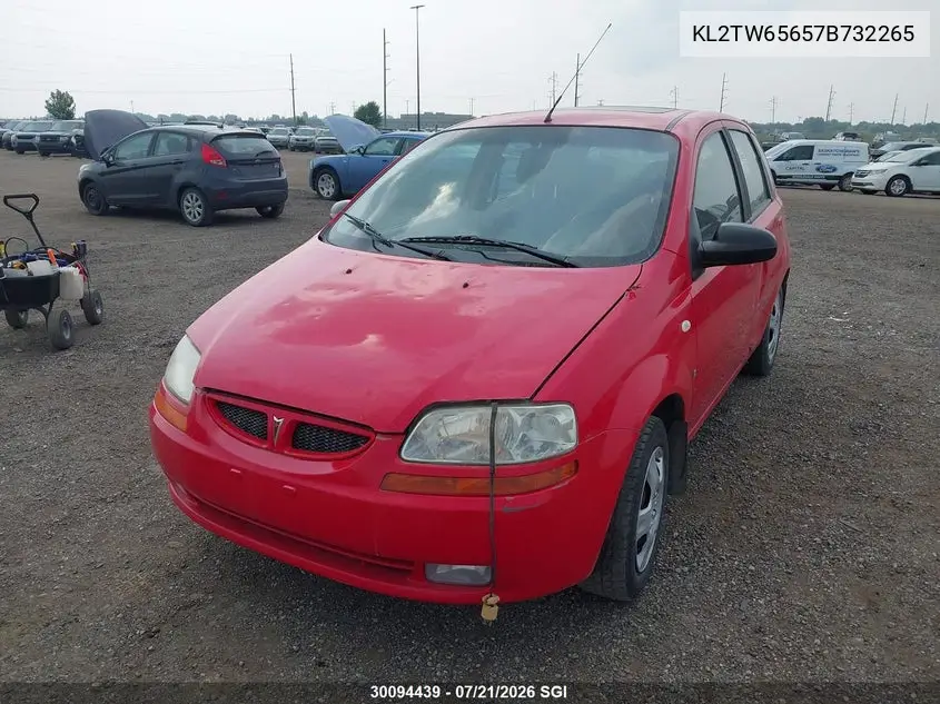2007 Pontiac Wave Lt VIN: KL2TW65657B732265 Lot: 30094439
