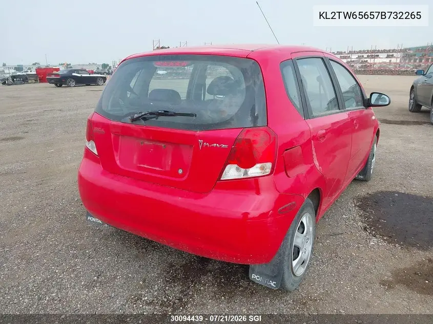 2007 Pontiac Wave Lt VIN: KL2TW65657B732265 Lot: 30094439