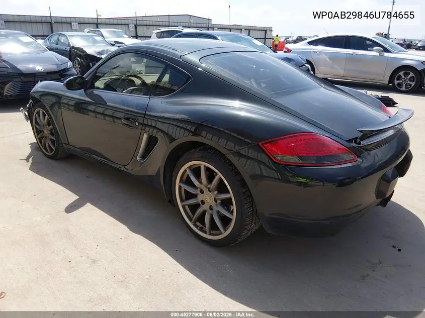 2006 Porsche Cayman S VIN: WP0AB29846U784655 Lot: 45277906