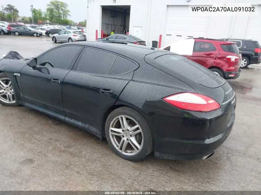 2010 Porsche Panamera Turbo VIN: WP0AC2A70AL091032 Lot: 45142199