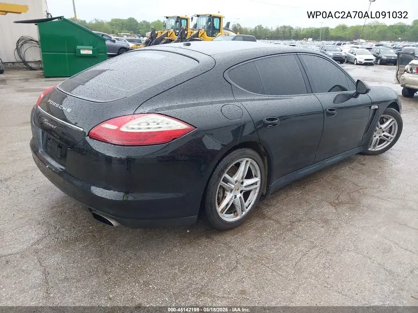 2010 Porsche Panamera Turbo VIN: WP0AC2A70AL091032 Lot: 45142199
