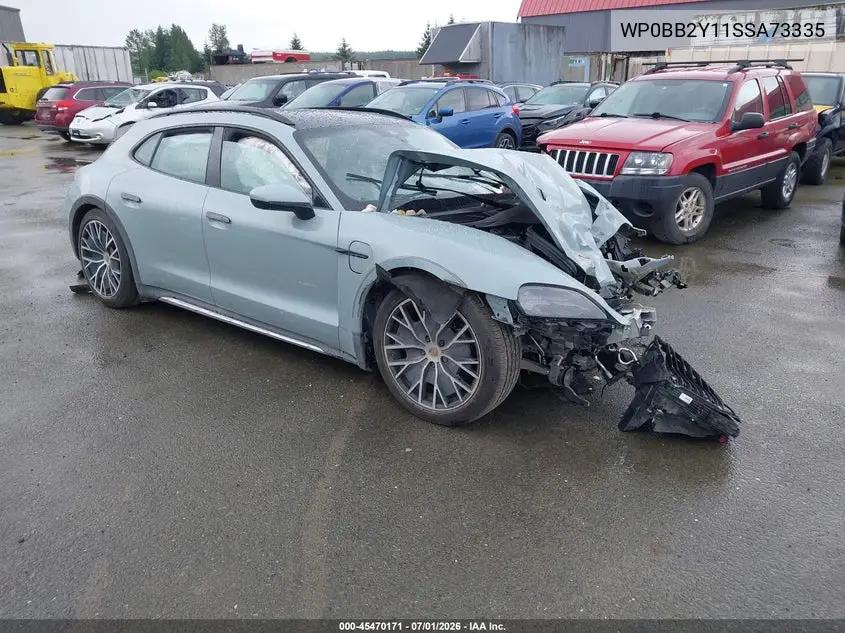 2025 Porsche Taycan Cross Turismo 4S VIN: WP0BB2Y11SSA73335 Lot: 45470171
