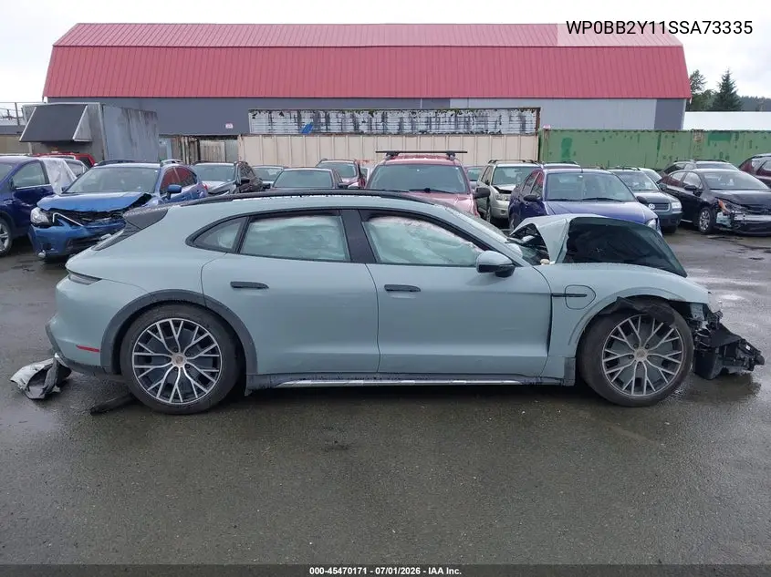 2025 Porsche Taycan Cross Turismo 4S VIN: WP0BB2Y11SSA73335 Lot: 45470171