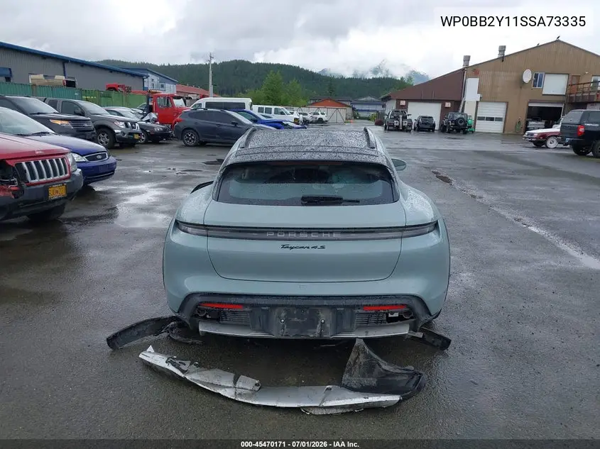 2025 Porsche Taycan Cross Turismo 4S VIN: WP0BB2Y11SSA73335 Lot: 45470171
