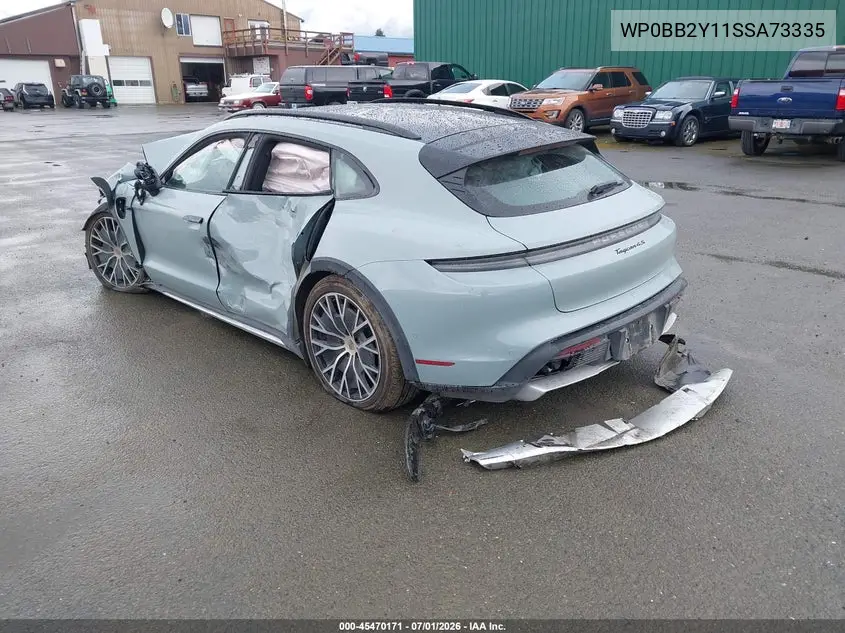 2025 Porsche Taycan Cross Turismo 4S VIN: WP0BB2Y11SSA73335 Lot: 45470171