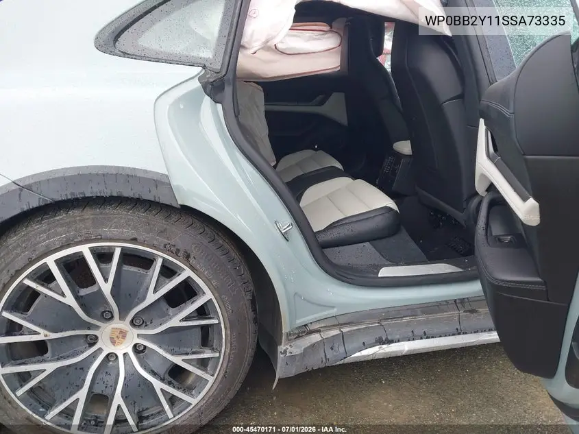 2025 Porsche Taycan Cross Turismo 4S VIN: WP0BB2Y11SSA73335 Lot: 45470171