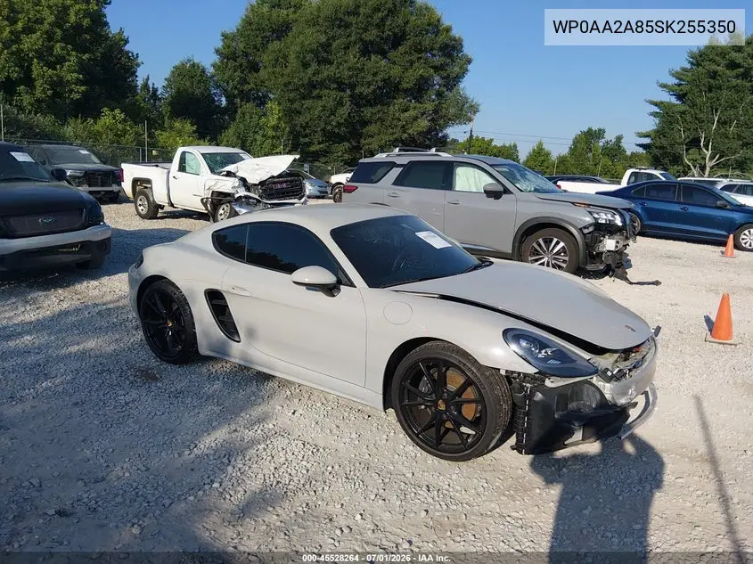 2025 Porsche 718 Cayman Style Edition VIN: WP0AA2A85SK255350 Lot: 45528264