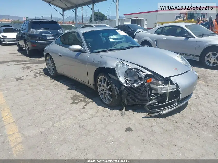 1999 Porsche 911 Carrera/Carrera 4/Carrera Tiptronic VIN: WP0AA2992XS627215 Lot: 45164217