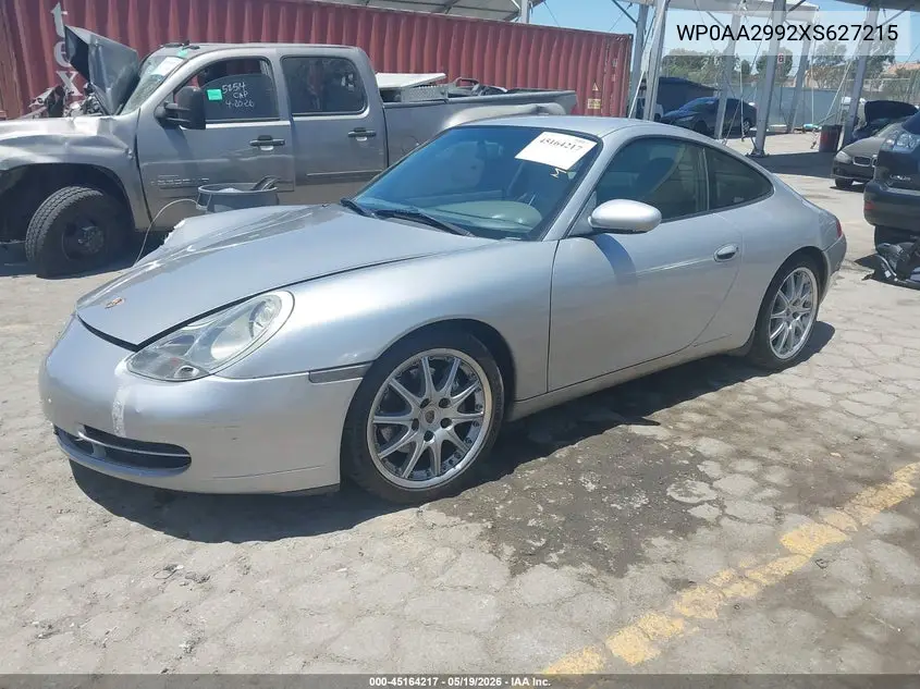 1999 Porsche 911 Carrera/Carrera 4/Carrera Tiptronic VIN: WP0AA2992XS627215 Lot: 45164217