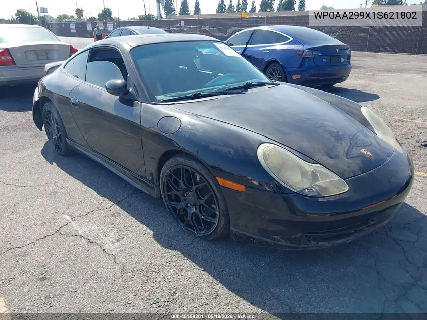 2001 Porsche 911 Carrera/Carrera 4 VIN: WP0AA299X1S621802 Lot: 45158201