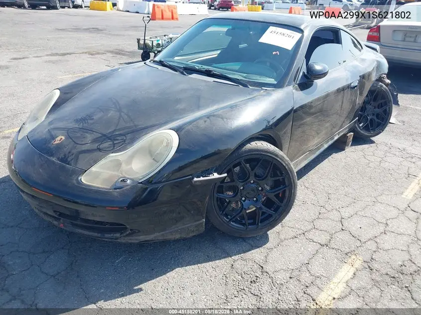 2001 Porsche 911 Carrera/Carrera 4 VIN: WP0AA299X1S621802 Lot: 45158201