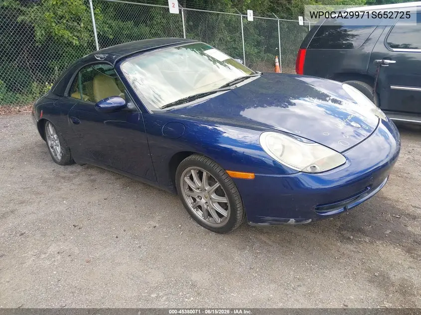 2001 Porsche 911 Carrera/Carrera 4 VIN: WP0CA29971S652725 Lot: 45380071