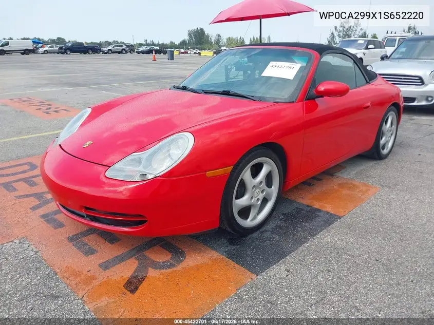 2001 Porsche 911 Carrera/Carrera 4 VIN: WP0CA299X1S652220 Lot: 45422701