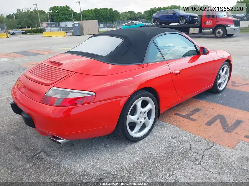 2001 Porsche 911 Carrera/Carrera 4 VIN: WP0CA299X1S652220 Lot: 45422701