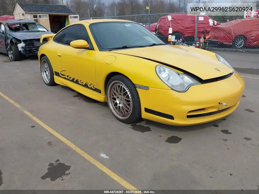 2002 Porsche 911 Carrera 4S/Turbo VIN: WP0AA29962S620924 Lot: 44724367