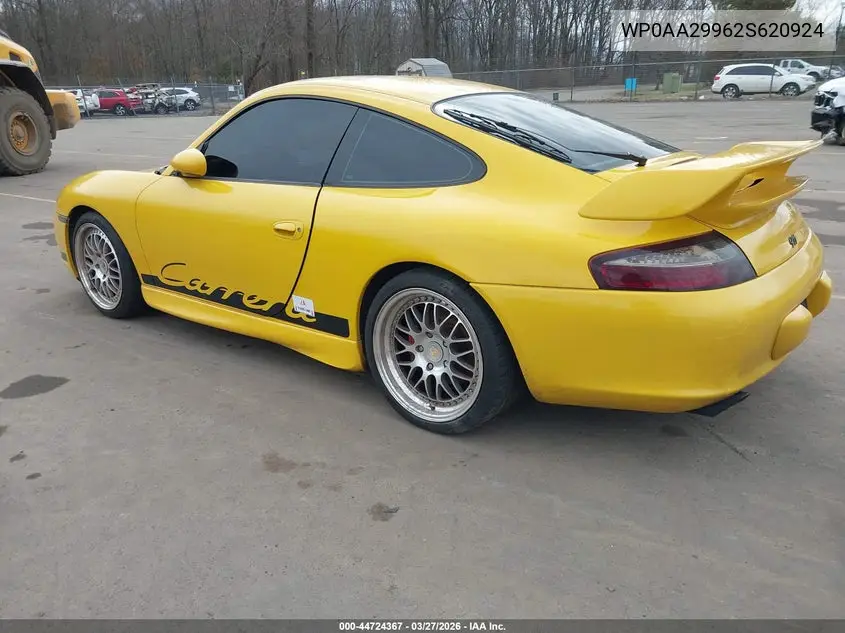 2002 Porsche 911 Carrera 4S/Turbo VIN: WP0AA29962S620924 Lot: 44724367