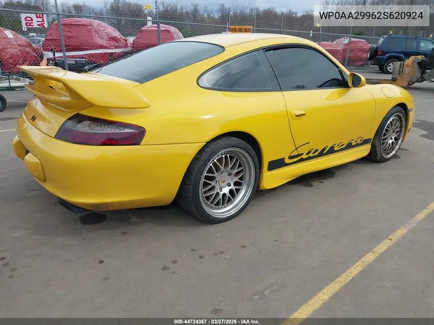 2002 Porsche 911 Carrera 4S/Turbo VIN: WP0AA29962S620924 Lot: 44724367