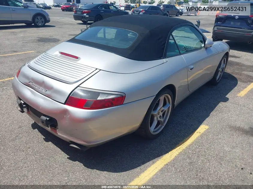 2002 Porsche 911 Carrera/Carrera 4 VIN: WP0CA299X2S652431 Lot: 45074578