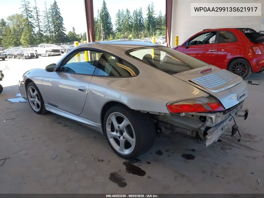 2003 Porsche 911 Carrera/Carrera 4S VIN: WP0AA29913S621917 Lot: 45253328