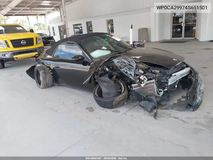 2004 Porsche 911 Carrera/Carrera 4/Carrera 4S VIN: WP0CA29974S651501 Lot: 45487401