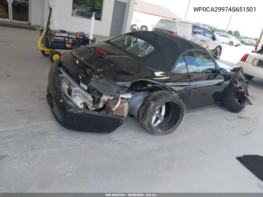 2004 Porsche 911 Carrera/Carrera 4/Carrera 4S VIN: WP0CA29974S651501 Lot: 45487401