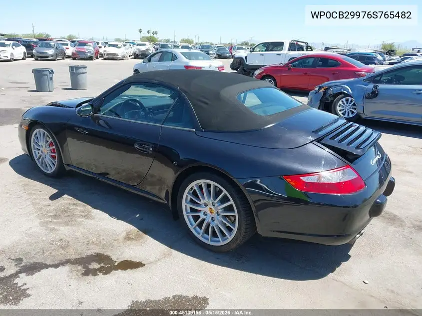 2006 Porsche 911 Carrera 4S/Carrera S VIN: WP0CB29976S765482 Lot: 45139156