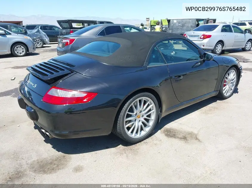 2006 Porsche 911 Carrera 4S/Carrera S VIN: WP0CB29976S765482 Lot: 45139156