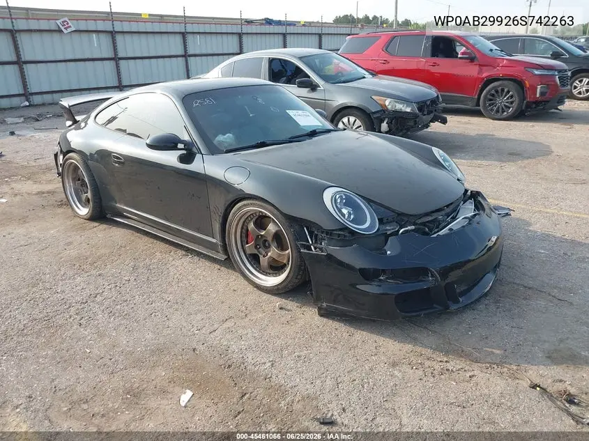 2006 Porsche 911 Carrera/Carrera 4S/Carrera S VIN: WP0AB29926S742263 Lot: 45461066