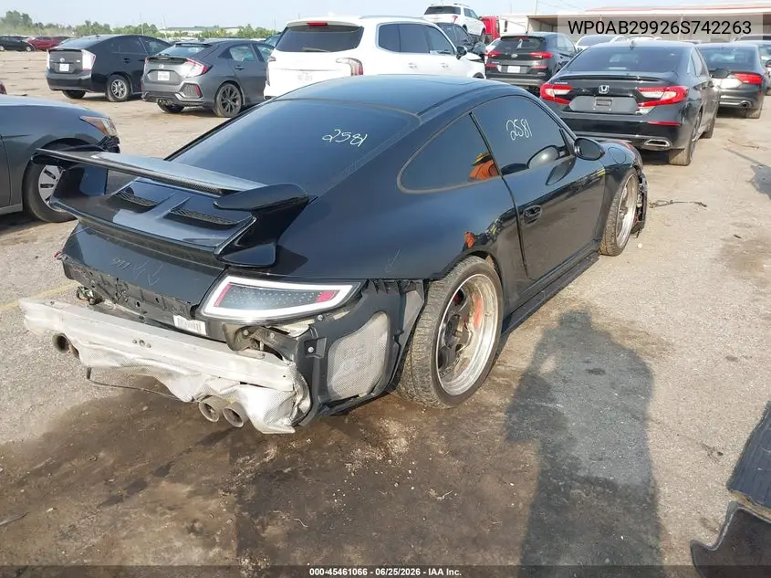 2006 Porsche 911 Carrera/Carrera 4S/Carrera S VIN: WP0AB29926S742263 Lot: 45461066