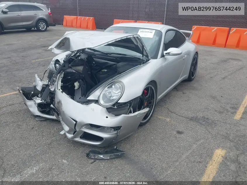 2006 Porsche 911 Carrera/Carrera 4S/Carrera S VIN: WP0AB29976S744249 Lot: 45535546