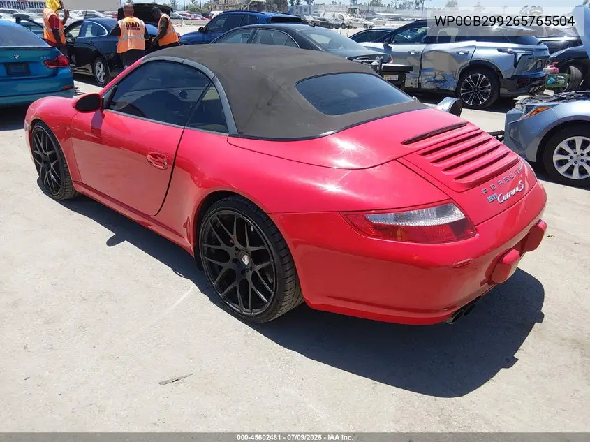 2006 Porsche 911 Carrera S Cabriolet VIN: WP0CB29926S765504 Lot: 45602481