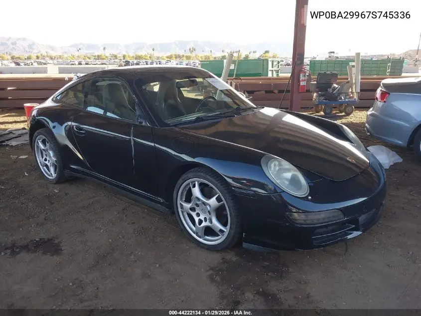 2007 Porsche 911 Targa 4 VIN: WP0BA29967S745336 Lot: 44222134