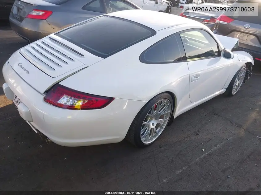 2007 Porsche 911 Carrera/Carrera 4 VIN: WP0AA29997S710608 Lot: 45298064