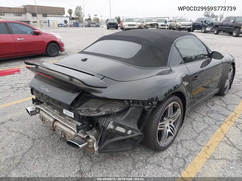 2009 Porsche 911 Turbo VIN: WP0CD29959S773739 Lot: 45365074