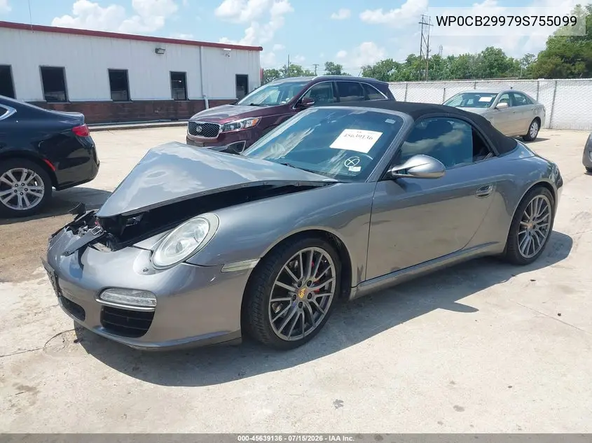2009 Porsche 911 Carrera S VIN: WP0CB29979S755099 Lot: 45639136